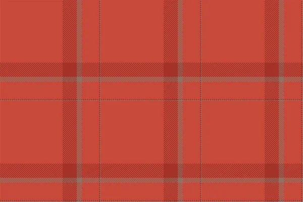 Fondo Cuadros Comprobar Patrón Sin Costuras Rojo Textura Tela Vectorial — Archivo Imágenes Vectoriales