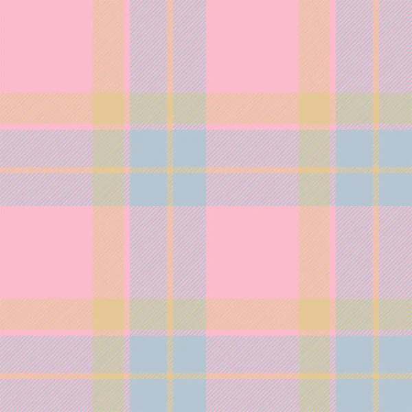 Ekose desenli pembe desenli. Kumaş dokusunu kontrol et. Vektör tekstil baskı tasarımı.