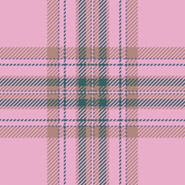 Ekose kontrol deseni pembe. Kusursuz kumaş dokusu. Tartan tekstil baskı tasarımı.