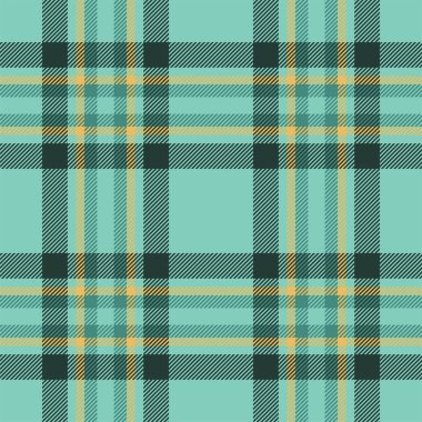 Yeşil desenli ekose desenli. Kumaş dokusunu kontrol et. Vektör tekstil baskı tasarımı.