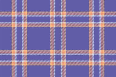Ekose arka plan, kusursuz mavi deseni kontrol et. Tekstil baskısı için vektör kumaş dokusu, ambalaj kağıdı, hediye kartı, duvar kağıdı düz tasarım.