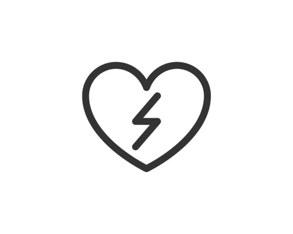 Heart Health Care Vector Icon Cardio Medicine Symbol Cardiology Illustration — Stock Vector