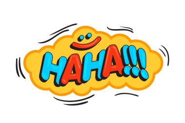 Çizgi roman stili vektör etiketi. Kabarcık etiketi, çizgi roman için kelime yazılı konuşma etiketi. Mizah balonu çizimi.