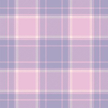 Ekose desenli pembe desenli. Kumaş dokusunu kontrol et. Vektör tekstil baskı tasarımı.