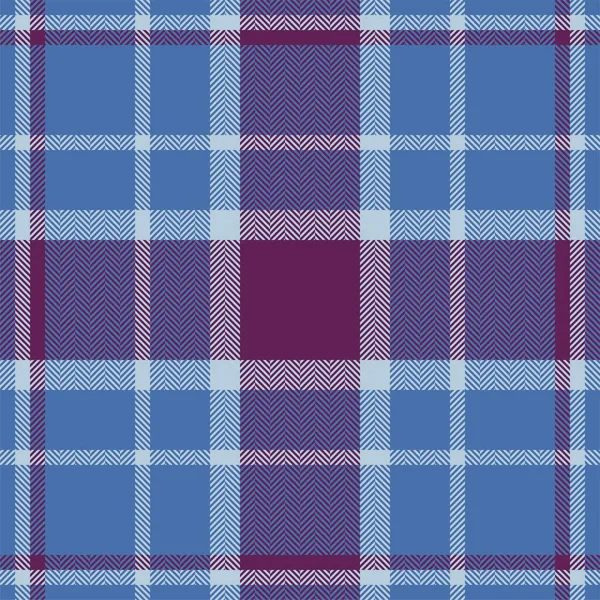 Plaid Check Pattern Seamless Fabric Texture Tartan Textile Print Design — Stock Vector