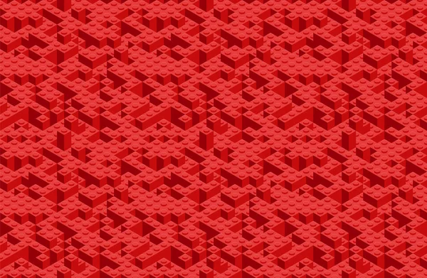 Plastic Construction Spiel Nahtlose Muster Vektor Spielzeug Ziegel Textur Hintergrund — Stockvektor