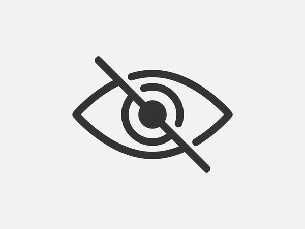 Show Password Icon Eye Symbol Vector Vision Hide Watch Icon — Stock Vector