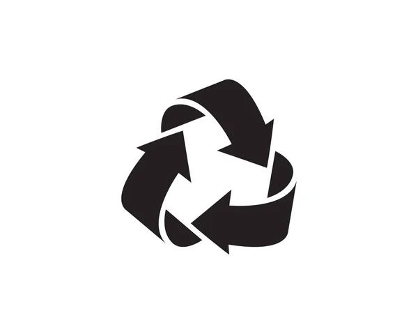 Icono Reciclaje Flechas Triángulo Símbolo Reciclaje Ecológico Marca Entorno Vectorial — Archivo Imágenes Vectoriales