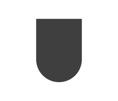 Siyah beyaz logo kalkanı. Garanti, rütbe ve muhafız sembolü. Güvenlik vektör simgesi.