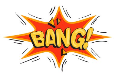 Çizgi roman stili vektör etiketi. Kabarcık etiketi, çizgi roman için kelime yazılı konuşma etiketi. Mizah balonu çizimi.