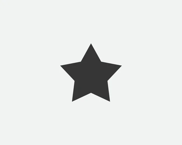 Star Icon Vector Shape Abstract Design Spark Sign Black White — Stock vektor