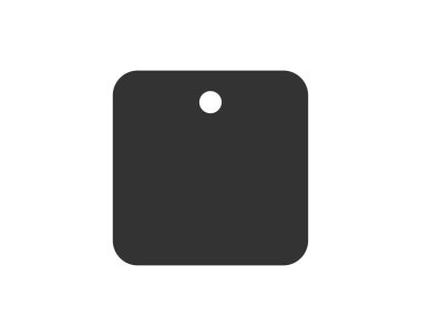 Etiket satışı kağıdı boş. Fiyat vektörü çizimi. Siyah etiket silueti.