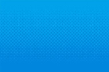 Mavi yarım tonlu nokta soyut arkaplan. Vektör desensiz düz eğim tonu. Resim çizimi ya da çizgi roman için şablon