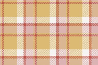 Ekose arka plan, bej rengi kusursuz deseni kontrol et. Tekstil baskısı için vektör kumaş dokusu, ambalaj kağıdı, hediye kartı, duvar kağıdı düz tasarım.