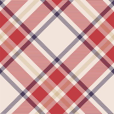 Ekose desenli vektör. Kumaş dokusunu kontrol et. Giysiler, kağıt baskısı veya web arkaplanı için kusursuz tekstil tasarımı.