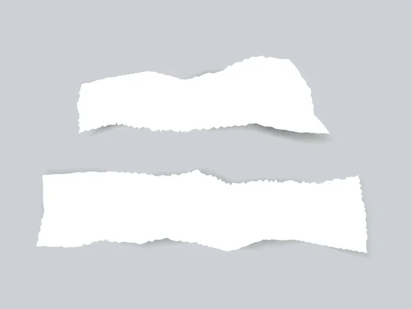 Διανυσματική Απεικόνιση Σχισμένου Χαρτιού Κομμάτι Σχισμένο Κενό Σκιά Σχίσιμο Λευκής — Διανυσματικό Αρχείο