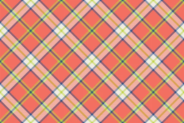 Tartan Plaid Fond Diagonale Vérifier Motif Sans Couture Texture Tissu — Image vectorielle