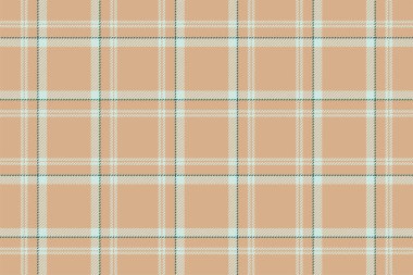 Ekose arka plan, bej rengi kusursuz deseni kontrol et. Tekstil baskısı için vektör kumaş dokusu, ambalaj kağıdı, hediye kartı, duvar kağıdı düz tasarım.