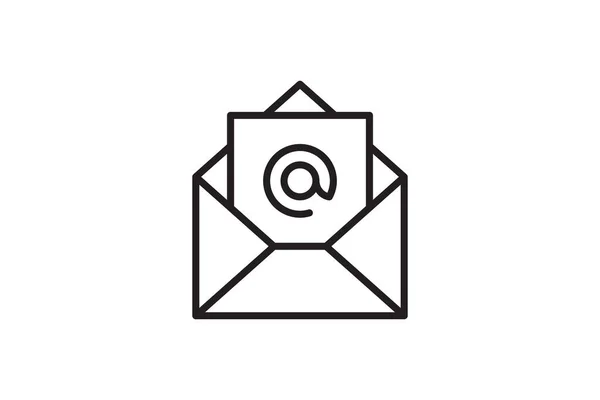 Mail Icon Vector Sign Letter Envelope Symbol Message Send Address — Image vectorielle