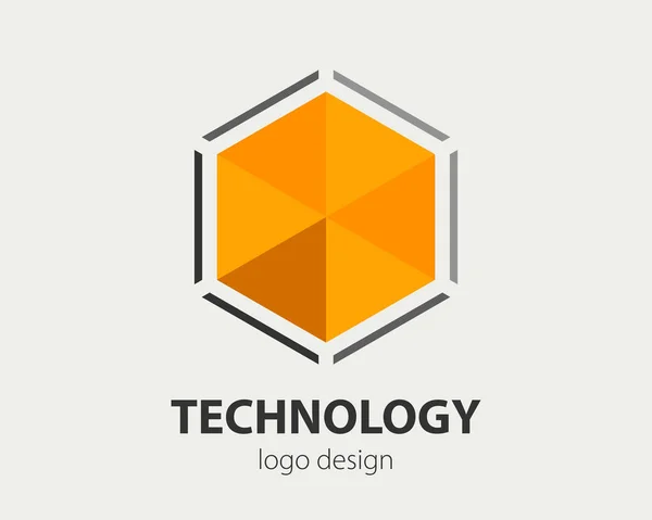 Abstract Business Logo Design Vector Company Logotype Concept Haxogen Corporate — Vetor de Stock