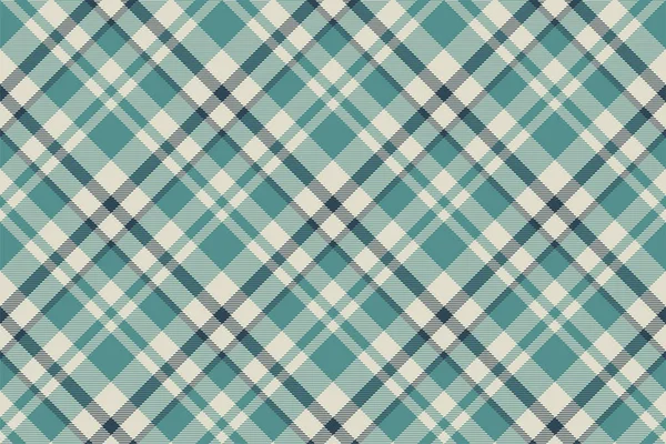 Tartan Plaid Background Diagonal Check Seamless Pattern Vector Fabric Texture — Stock Vector