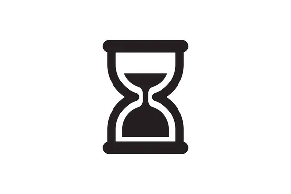 Wait Icon Sand Glass Watch Time Clock Simple Web Design — Stockvektor