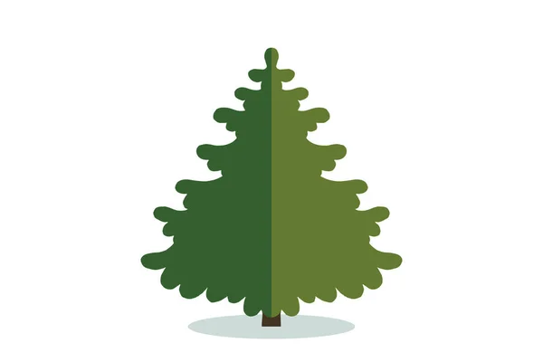 Christmas Tree Vector Icon Modern Style Fir Symbol Color Holiday — Image vectorielle