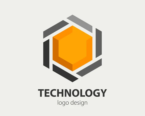 Abstract Business Logo Design Vector Company Logotype Concept Haxogen Corporate — Vetor de Stock