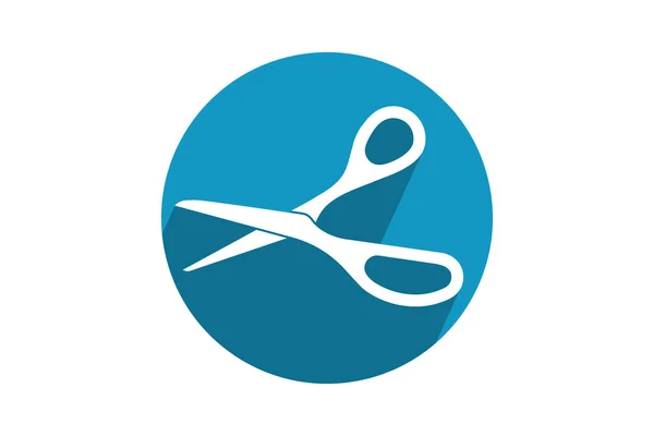 Scissors Icon Vector Design Cut Out Tool Paper Tailor Work — стоковый вектор