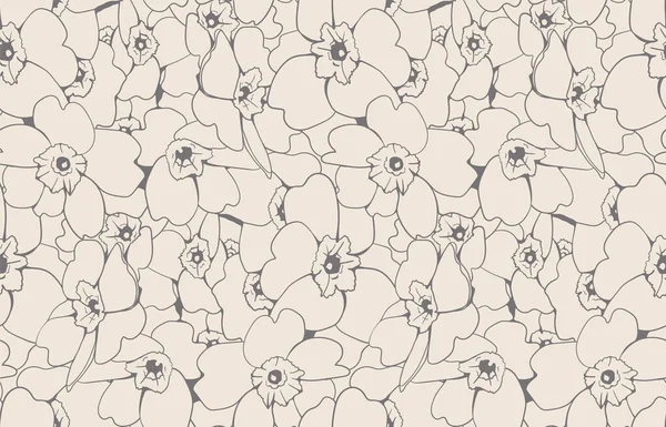 Floral Seamless Pattern Fabric Design Flower Background Print Texture Vector — Stok Vektör