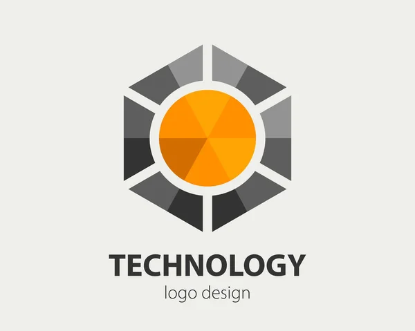 Abstract Business Logo Design Vector Company Logotype Concept Haxogen Corporate — Vetor de Stock