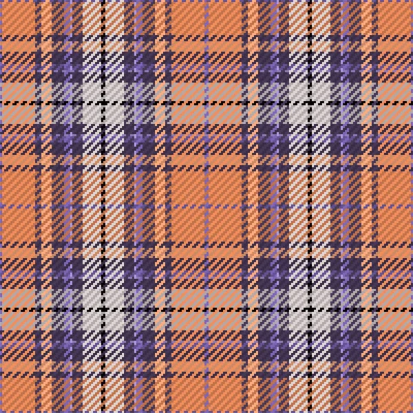 Seamless Pattern Scottish Tartan Plaid Repeatable Background Check Fabric Texture — Stock Vector