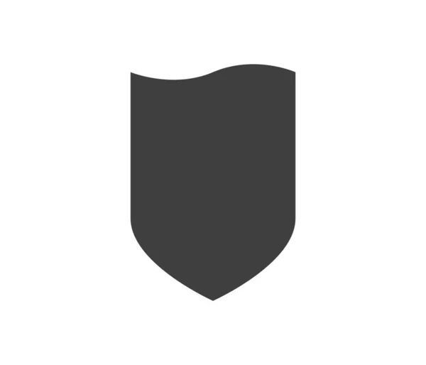 Shield Black White Logo Guarantee Insignia Guard Symbol Security Vector — Stock vektor
