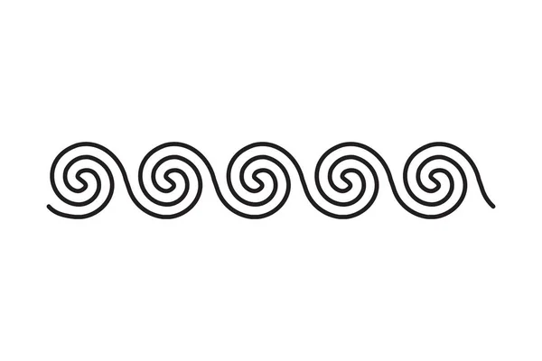 Icono Mar Onda Diseño Vectorial Ilustración Elemento Gráfico Logo Océano — Archivo Imágenes Vectoriales