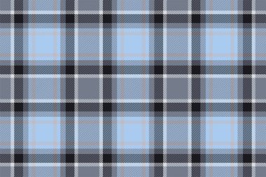 Ekose arka plan, kusursuz mavi deseni kontrol et. Tekstil baskısı için vektör kumaş dokusu, ambalaj kağıdı, hediye kartı, duvar kağıdı düz tasarım.
