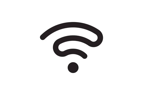 Szimbólum Jel Kapcsolat Vektor Vezeték Nélküli Internet Technológia Jel Wifi — Stock Vector