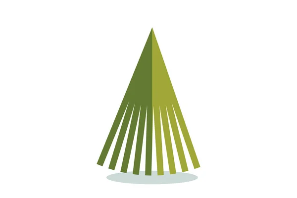 Julgransvektor Ikonen Modern Stil Gran Symbol Färg För Semester Dekoration — Stock vektor