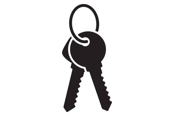 Key Icon Lock Open Door House Safety Security Protection Symbol — 스톡 벡터