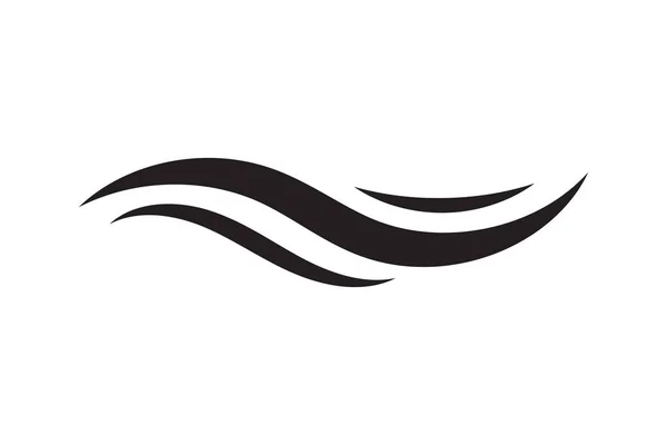 Sea Icon Wave Illustration Vector Design Ocean Logo Graphic Element — Vettoriale Stock