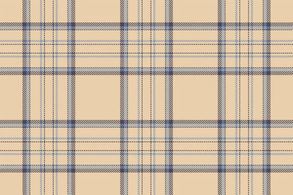 Ekose arka plan, bej rengi kusursuz deseni kontrol et. Tekstil baskısı için vektör kumaş dokusu, ambalaj kağıdı, hediye kartı, duvar kağıdı düz tasarım.