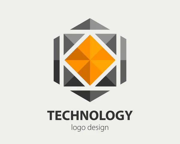 Abstract Business Logo Design Vector Company Logotype Concept Haxogen Corporate —  Vetores de Stock