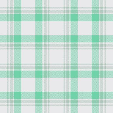 Yeşil desenli ekose desenli. Kumaş dokusunu kontrol et. Vektör tekstil baskı tasarımı.