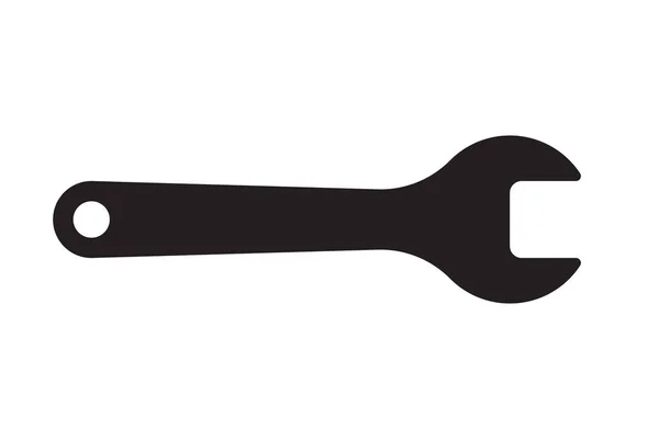 Wrench Tool Repair Service Equipment Mechanical Engineering Symbol Vector Illustration — Stock Vector