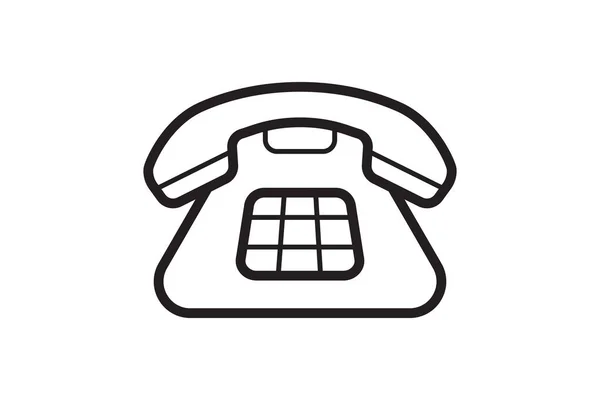 Call Phone Icon Communication Support Vector Symbol Telephone Sign Design — Vector de stock