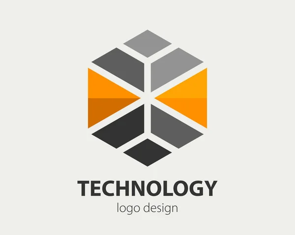 Abstract Business Logo Design Vector Company Logotype Concept Haxogen Corporate — Vetor de Stock