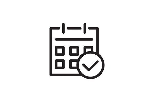 Calendar Icon Business Reminder Symbol Month Day Plan Illustration Vector — Wektor stockowy