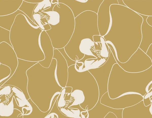 布や壁紙の印刷のための花のシームレスなパターンデザイン 花ベクトルテキスタイル装飾 Back Art — ストックベクタ