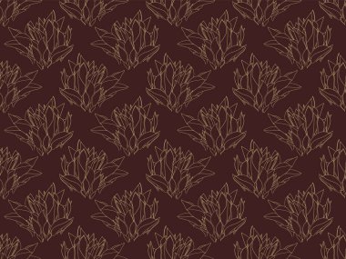 Yaprak bitkisinin yaprak deseni tekstil tasarımı için. Duvar kâğıdı ya da kumaş için çiçek sanatı. Vektör süsleme arkaplanı.