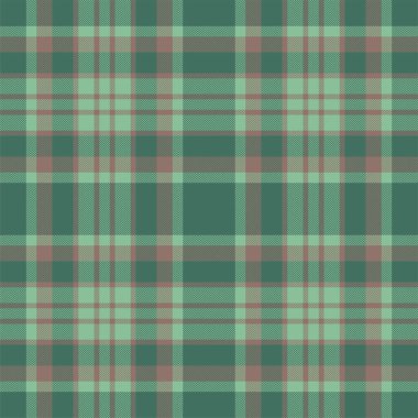 Yeşil desenli ekose desenli. Kumaş dokusunu kontrol et. Vektör tekstil baskı tasarımı.