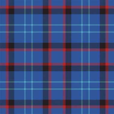 Mavi desenli ekose desenli. Kumaş dokusunu kontrol et. Vektör tekstil baskı tasarımı.